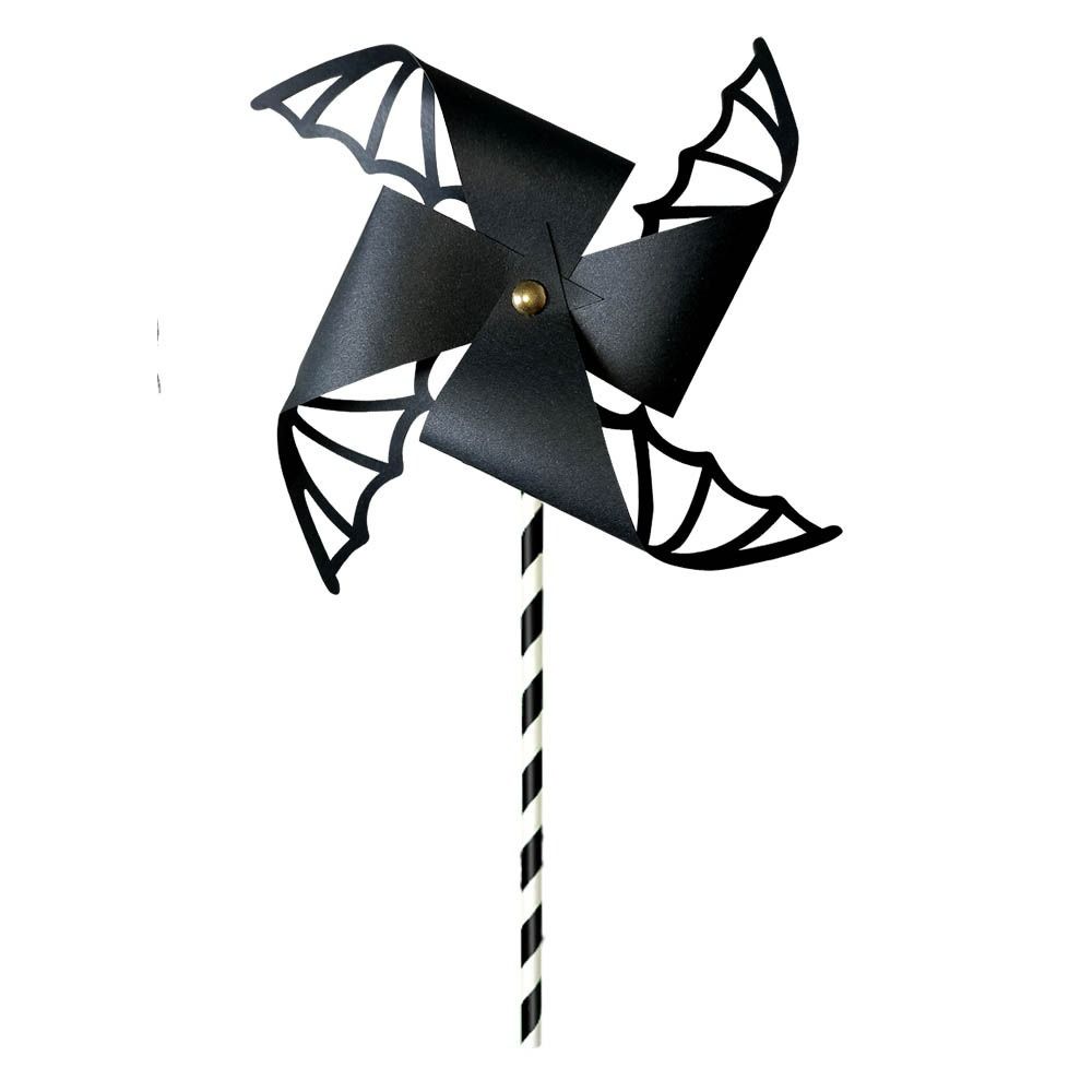 

6pcs Handmade Halloween Paper Windmill DIY Wind Spinner Pinwheel Toys Halloween Party Gifts 6pcs