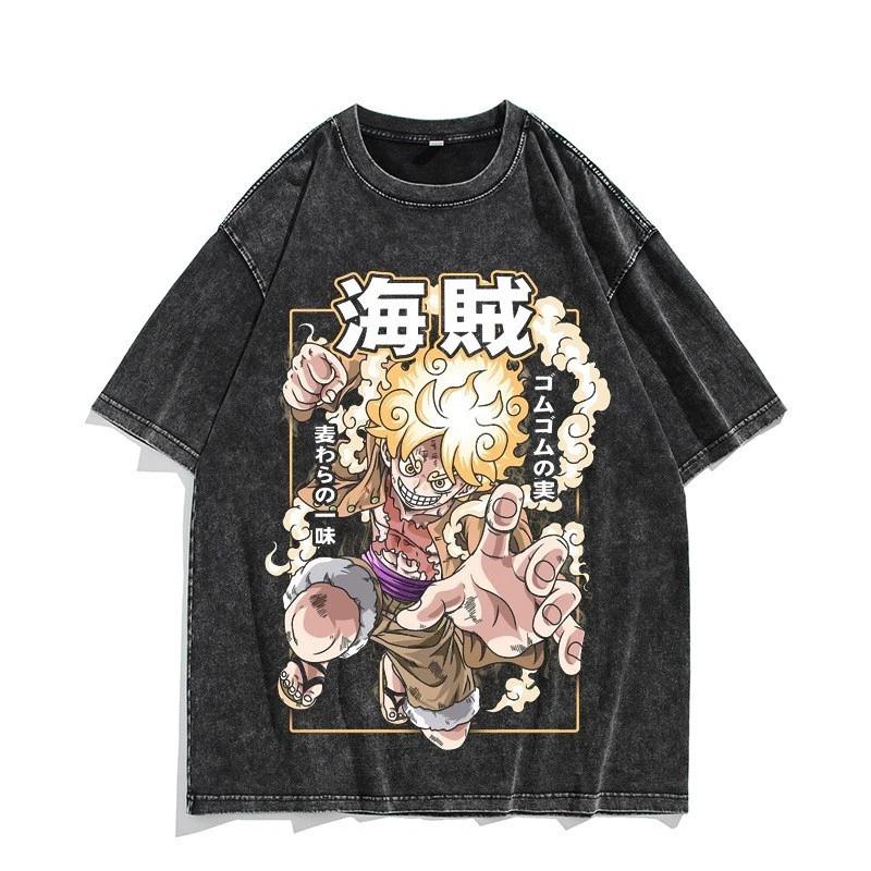 One Piece Luffy Gear 5 Anime Manga T-Shirt Tee Undershirt Cotton S