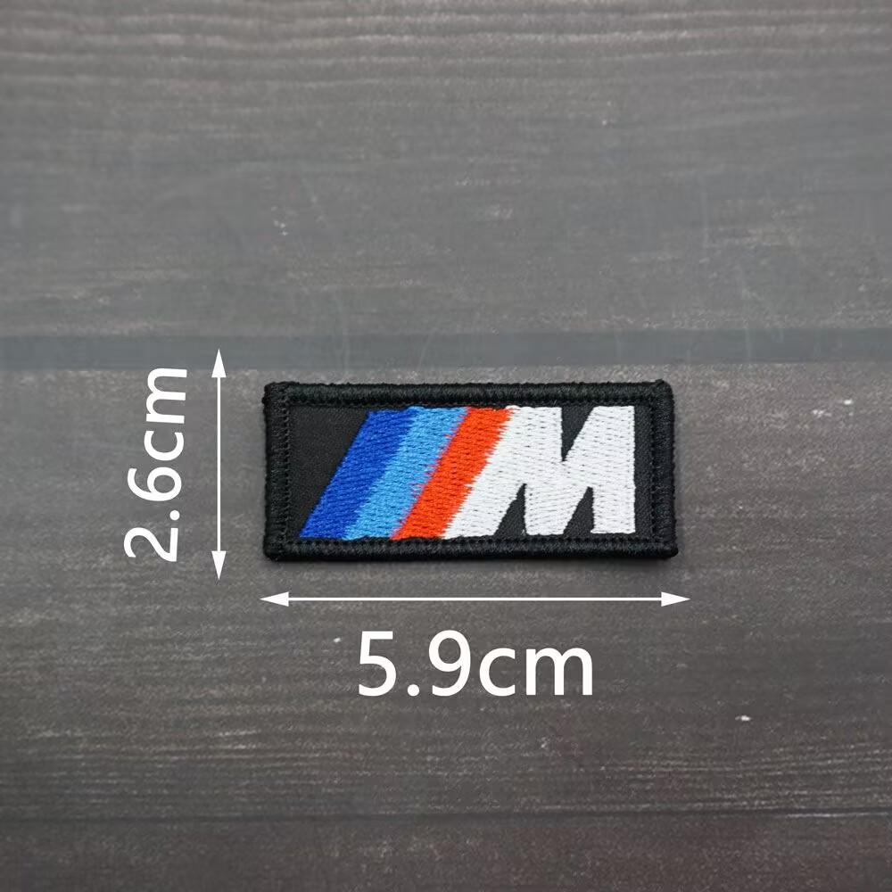 NVEQ9 Motorcycle Embroidery Badge Sew On Iron Patch Self-Adhesive Fabric Sticker For BMW F Series F10 F20 F25 F30 F34 F39 F48