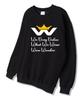 Wibelibellyu W Crown Oversized Terry Sweatshirt Black