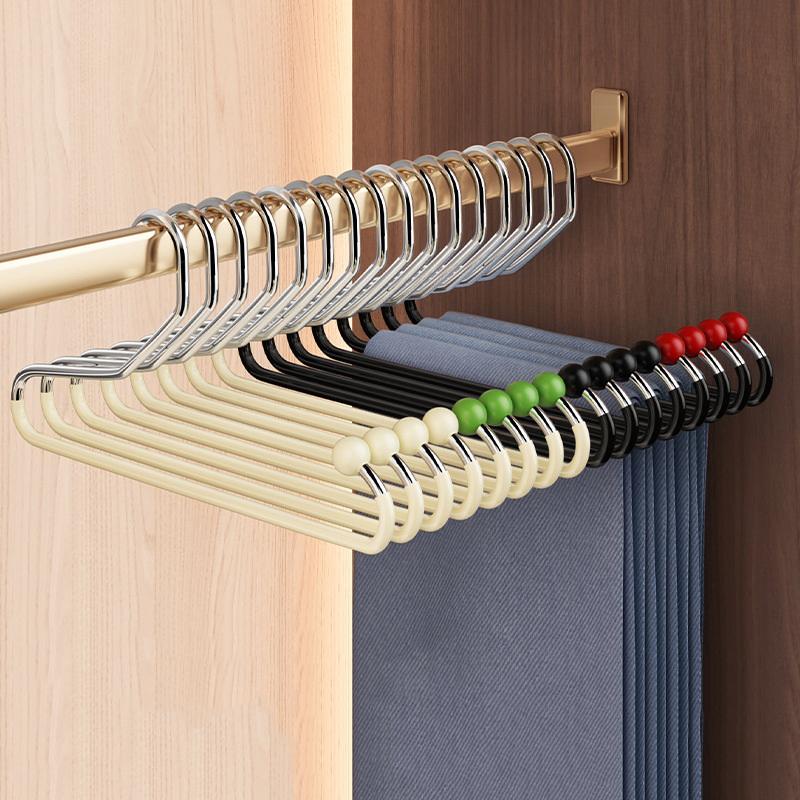 Goose-Shaped Trouser Rack Household Seamless Non-Slip Trouser Hanging Wardrobe Built-In Organizer Hanger Storage Artifact