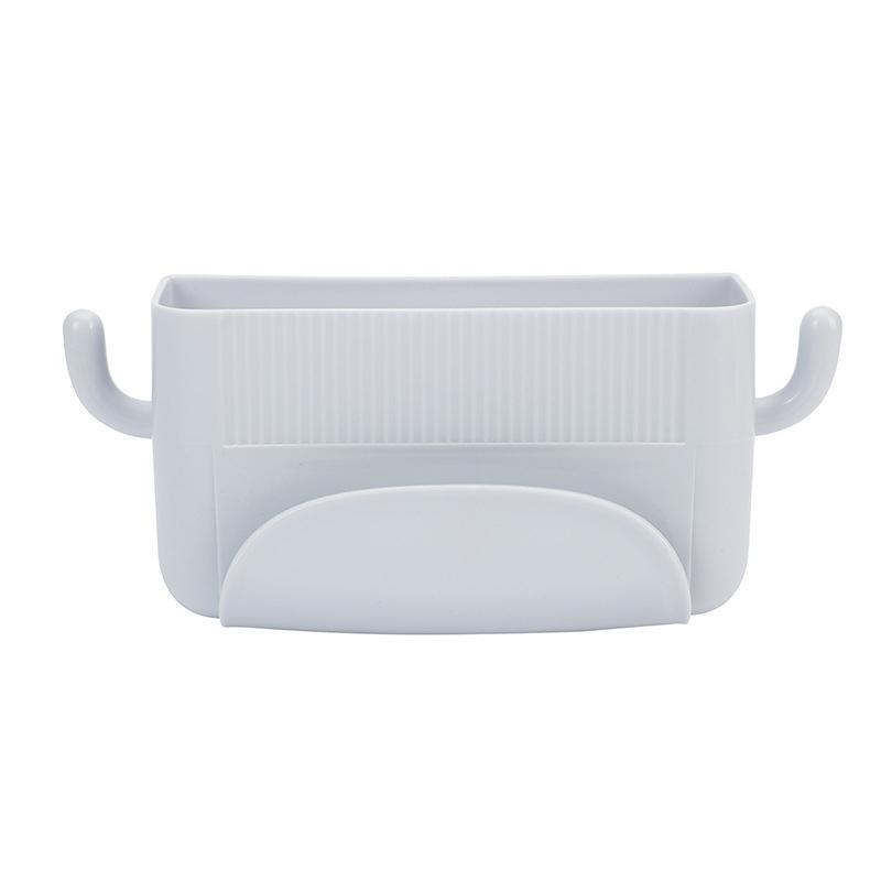 

Держатель пульта дистанционного управления для кондиционера, универсальный белый настенный ящик для хранения, держатель пульта дистанционного управления, держатель для зарядки телефона синий