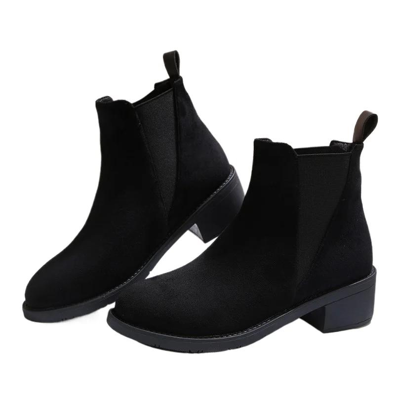 Fashion 2025 Hot Sale Ladies Shoes Slip-on Women's Boots Fashion Round Toe Modern Boots Women New Comfortable Best Seller Ankle Boots