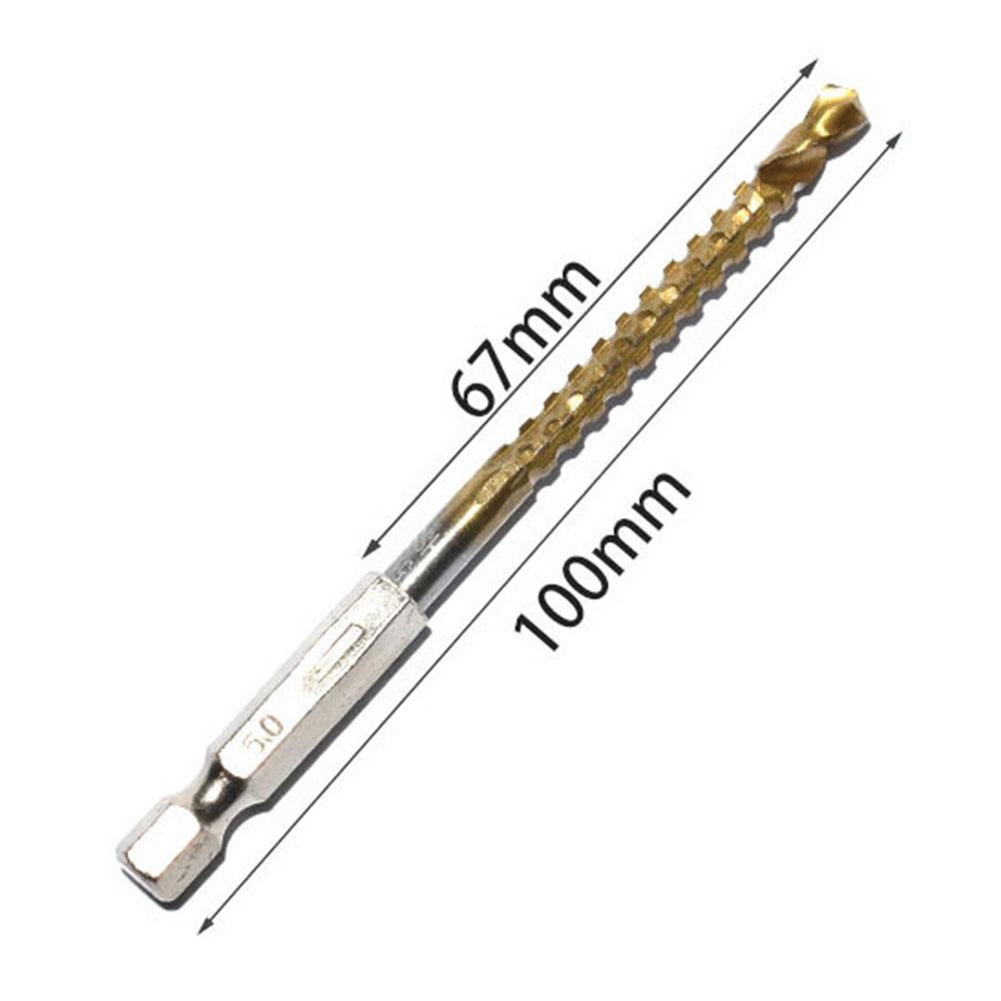 Drill Bit Multifunction Punch Tools Titanium Plating