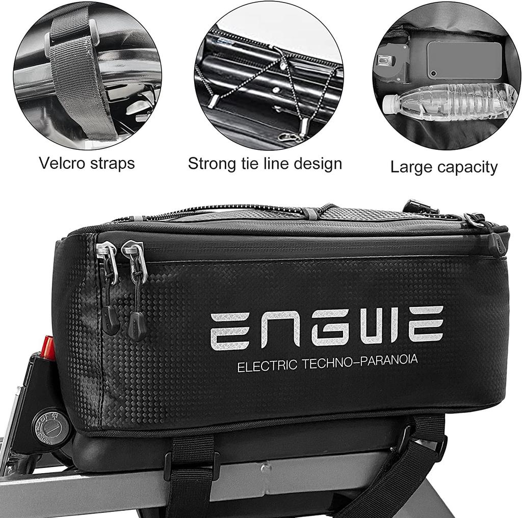 Engwe Bicycle Storage Bag – Waterproof, Lightweight & Portable, 29.5 × 16.5 × 12 Cm, Black