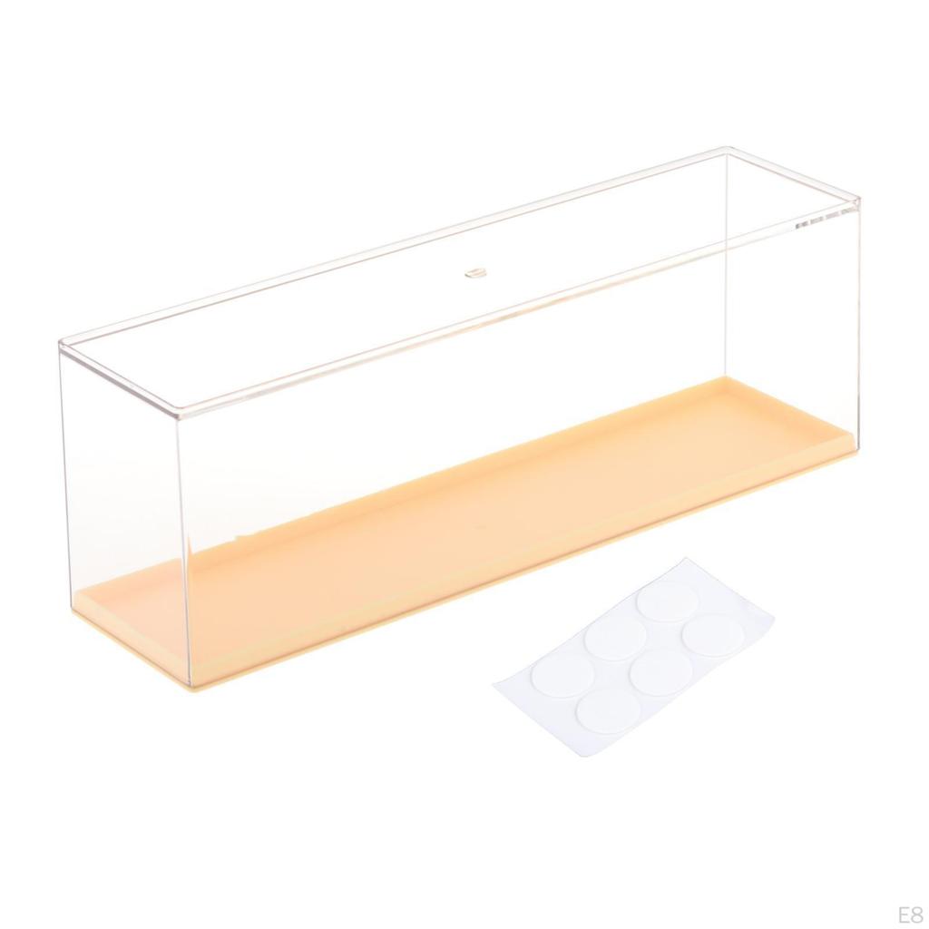 Klare Ausstellungsbox Staubdichte Box Stapelbarer Organizer Abnehmbare Regale Figur