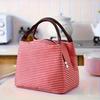 Insulated Leak Proof Lunch Bag with Strawberry White Design  Durable Oxford Fabric Non Food Contact, Lunch Bag Insulated