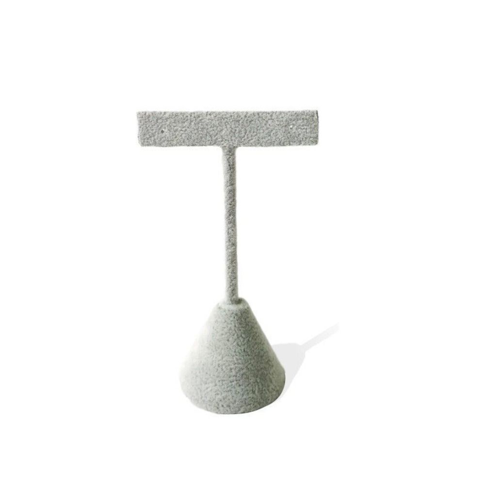 Exquisite Velvet Earrings Display Rack T-Shape Earrings Display Stand Earrings Holder  Decoration