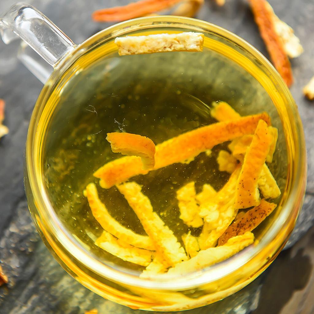 Natural Dried Orange Peel Fruit Tea Herbal Cough Relief Syrup Premium