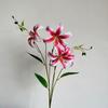 Lifelike 3D Lily Flower Arrangement for Home & Wedding Decor