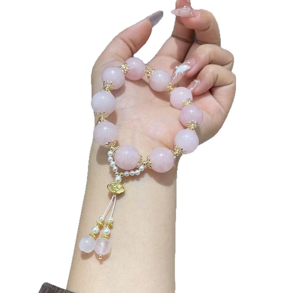Exquisite Large Crystal Bead Women's Bracelet - Simple, Versatile, Fashionable.