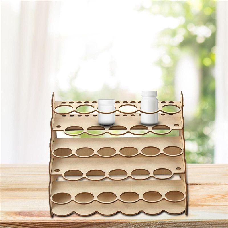 M-Modern-Model Paint Organizer Simple Multi-Layer Delicate Convenient Paints Holder DIY Pigments Shelf With Multiple Slots