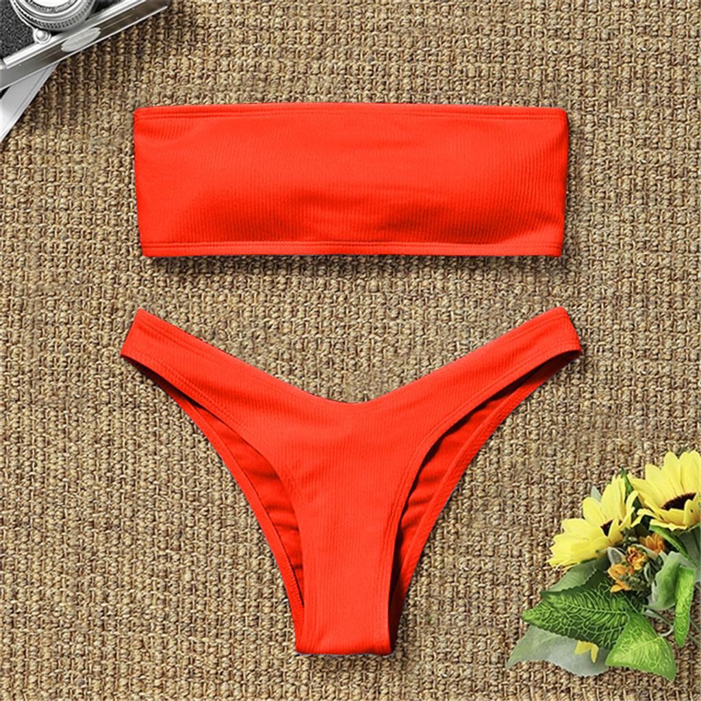Buy Women's Bikini High Waisted Tummy Control Two Piece Swimsuit