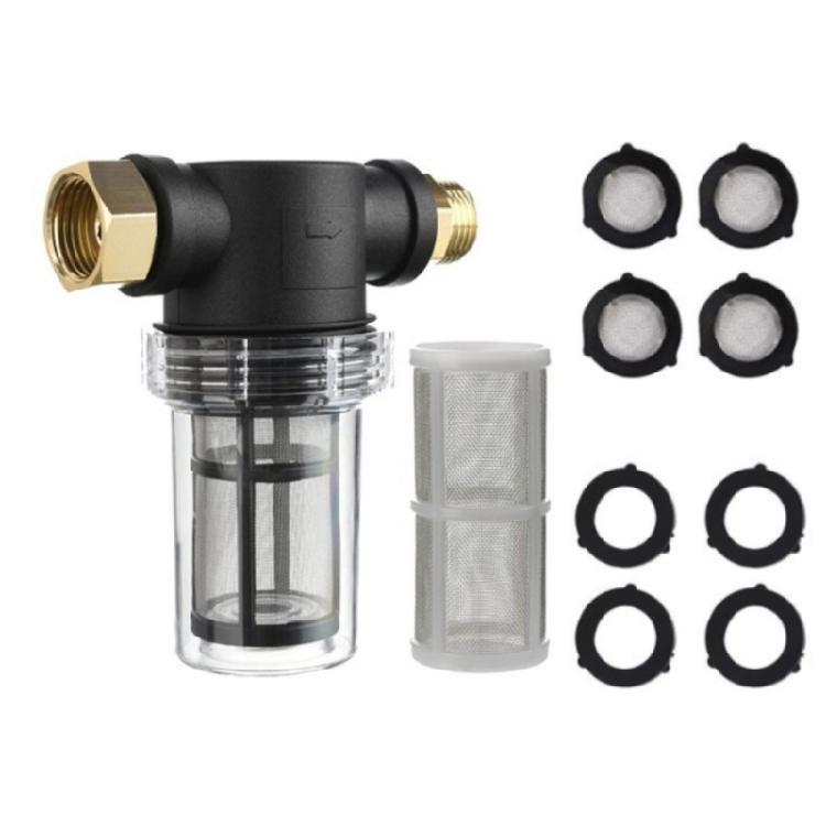 

Corrosions Resistant Inline Water Filter With Mesh Screen For High Pressure Washer Cleaning 3/4Inch Hose Connection