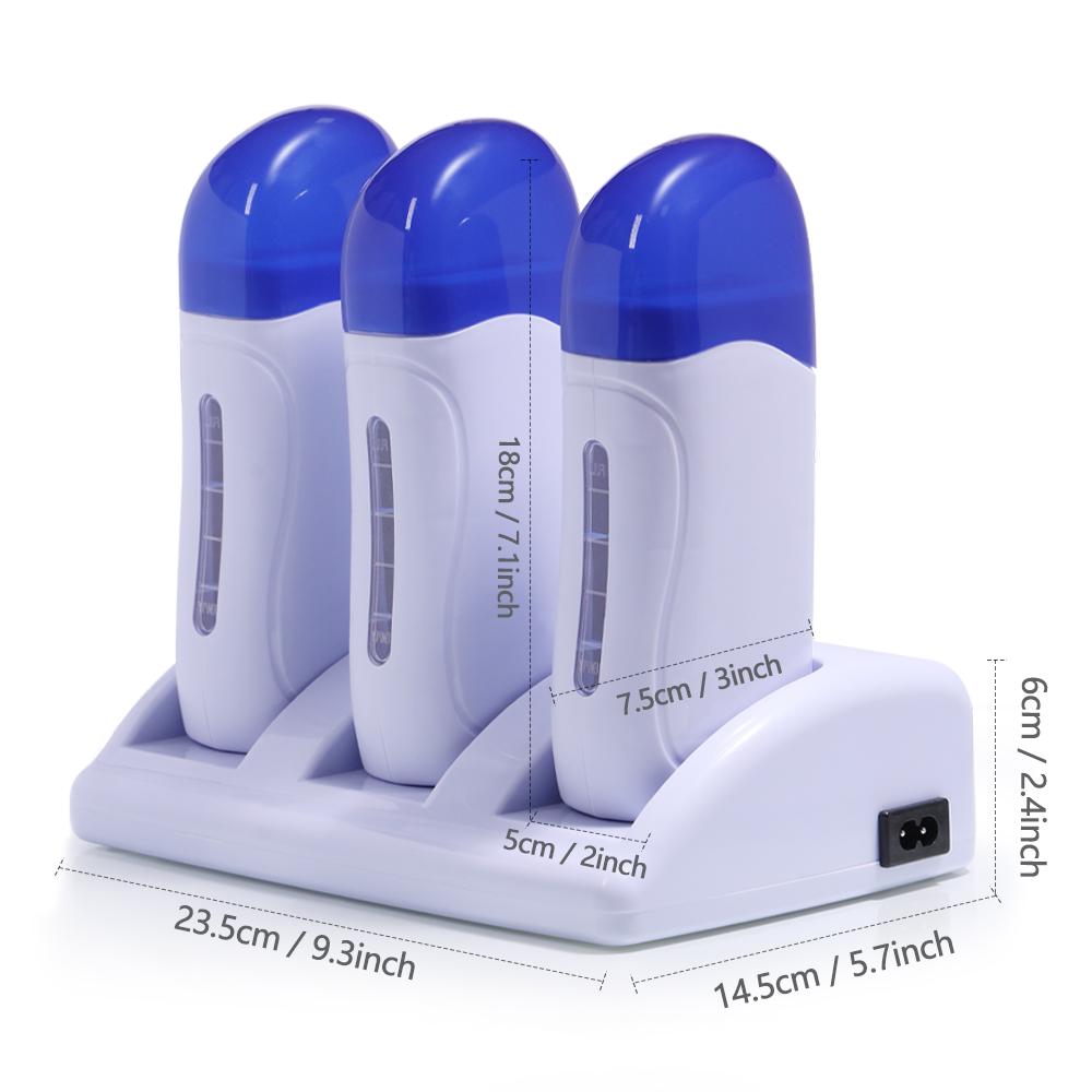 YIKOOLIN Portable Wax Roller Warmer 3 Types for Women s Hair Removal Roll on Home and Salon Waxing Machine with Cartridges