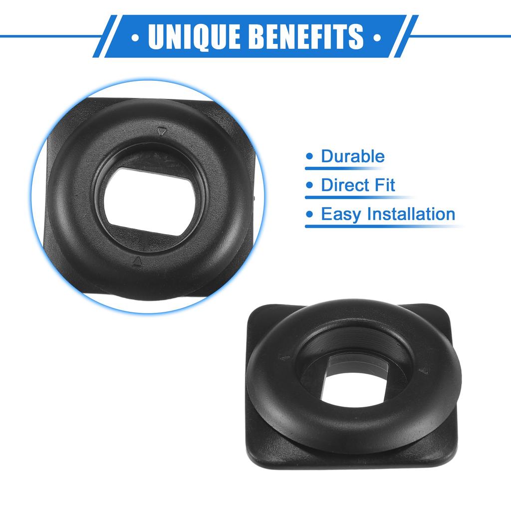 VekAuto Honda and Acura 4 Pack Car Holder Retainers with Non-Slip Plastic Black Floor Mat Retainers for Durability