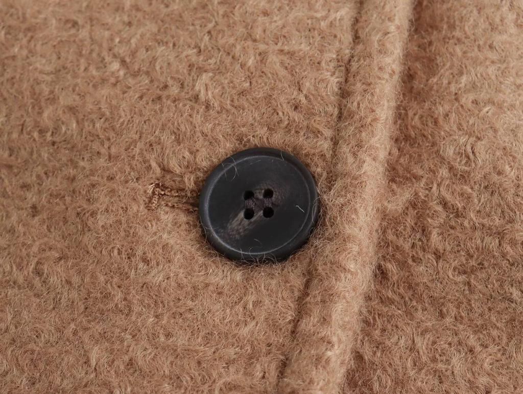 2024 Autumn/Winter European & American Women's Long Wool Coat