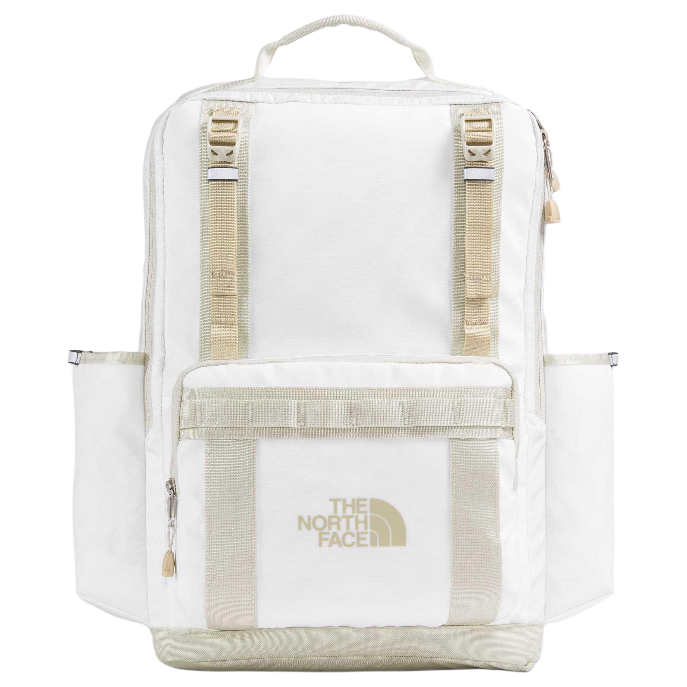 

The North Face Base Camp 25L Color Block Adjustable Chest Strap Polyester Backpack Regular Men backpack White Khaki NF0A8BK4N8V White & Khaki