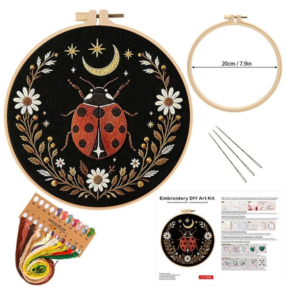 With Pattern Embroidery Kit Stamped Cloth DIY Embroidery Kit Stamped Embroidery Kit  For Beginners