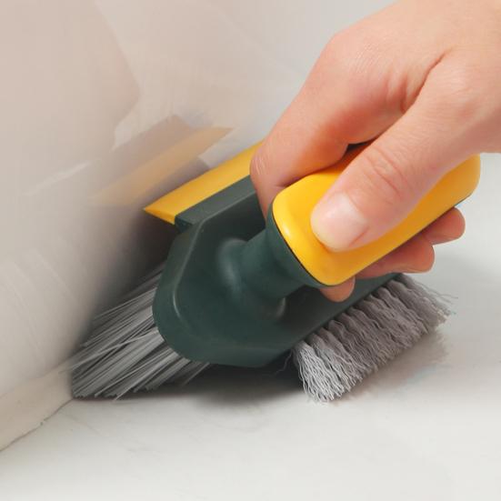 Cleaning Brush Multi-Functional Scrubbing Scraper Plastic Handle Ergonomic Grip Kitchen Toilet Cleaning Bottle Brush