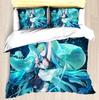 Hatsune Miku Anime Duvet Cover Set Comforte Printed Cartoon Twin Size Bedding Sets Christmas Gifts 3-piece