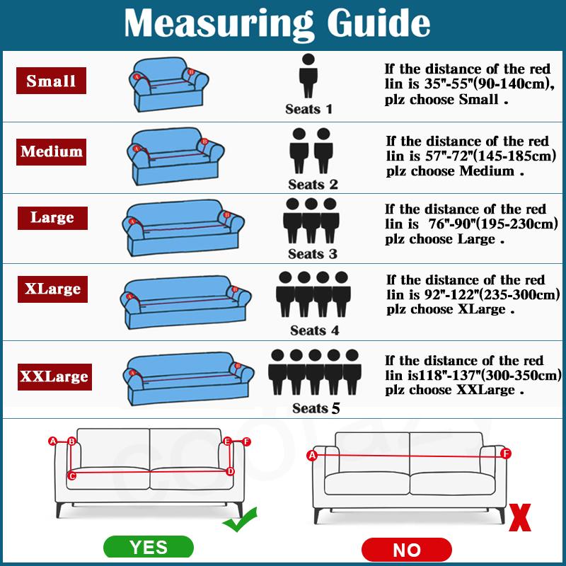 Jacquard Sofa Überwurf Stretch Sessel Couchbezug Großes Sofa L-Form Ecksofa Möbel Schutz für Kinder Haustiere Waschbar 1 Stück