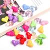20Pcs Acrylic Transparent Heart Beads For DIY Necklace Bracelet Earrings Jewelry Making Craft Accessories