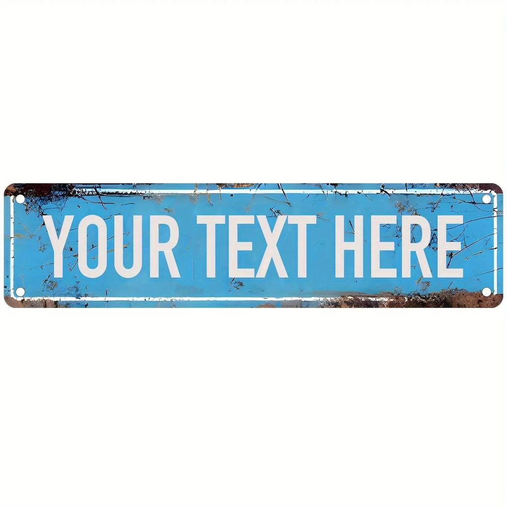 Vintage Retro 2D Flat Metal Wall Sign Waterproof Rustic Farmhouse Bar Decor