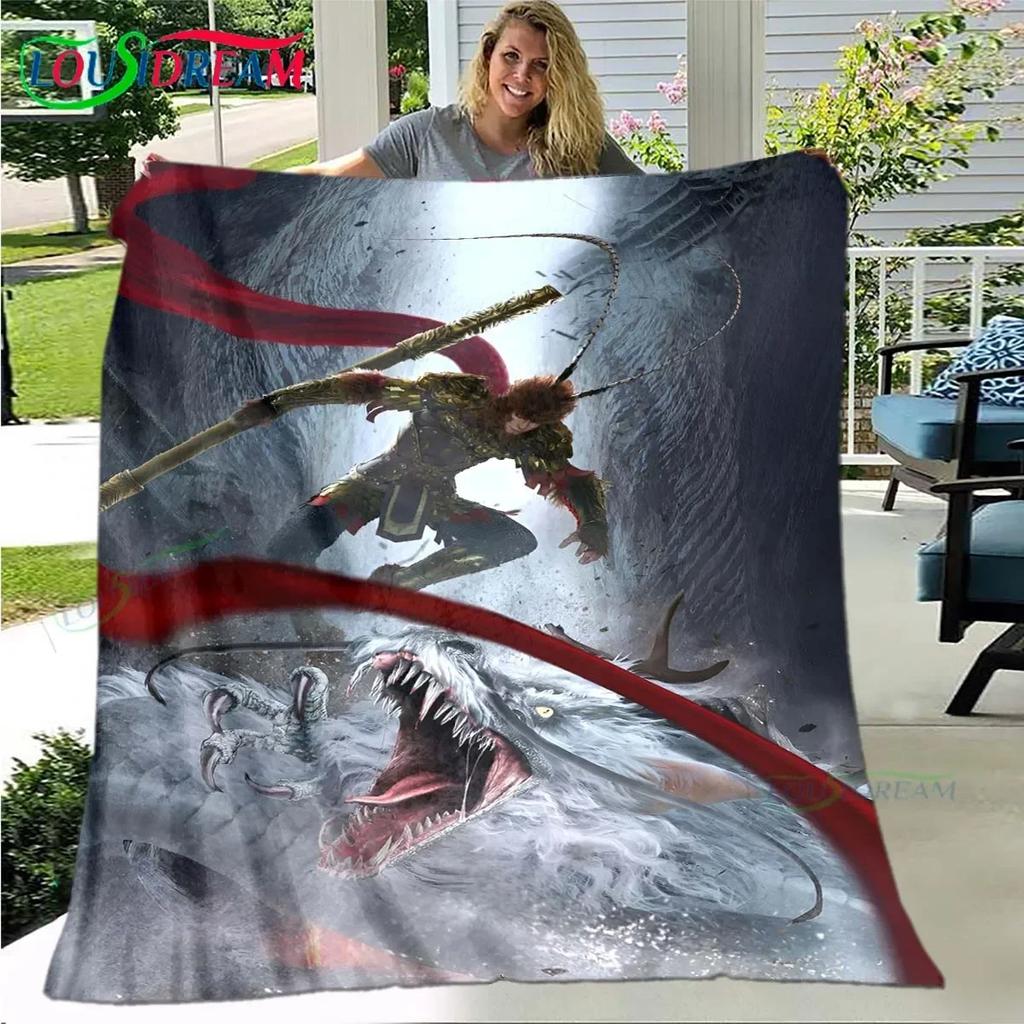 Role The Monkey King Printed Four Seasons Blanket Sofa Cover Travel Bed Plush Blanket Travel Office Break Blanket Birthday Gift