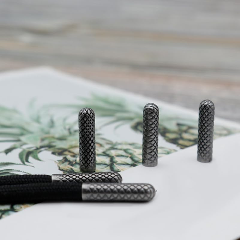 VALICLUD Hat Accessories Shoelace Tip Heads Shoelace Buckle 10pcs Metal Aglets Replacement Cord End Hoodie String Caps Shoe Lace Tip Head End for