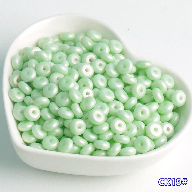 

Imitation Pearl Glass Abacus Beads: 3x6mm DIY Jewelry Making Accessories, Set of 6 10g pack, ~52 beads