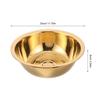 2 Stück Edelstahl Waschbecken Schüssel Verdickt Gold Finish Mehrzweck Metall Rührschüssel für Salat Zubereitung Obst Waschen Gemüse