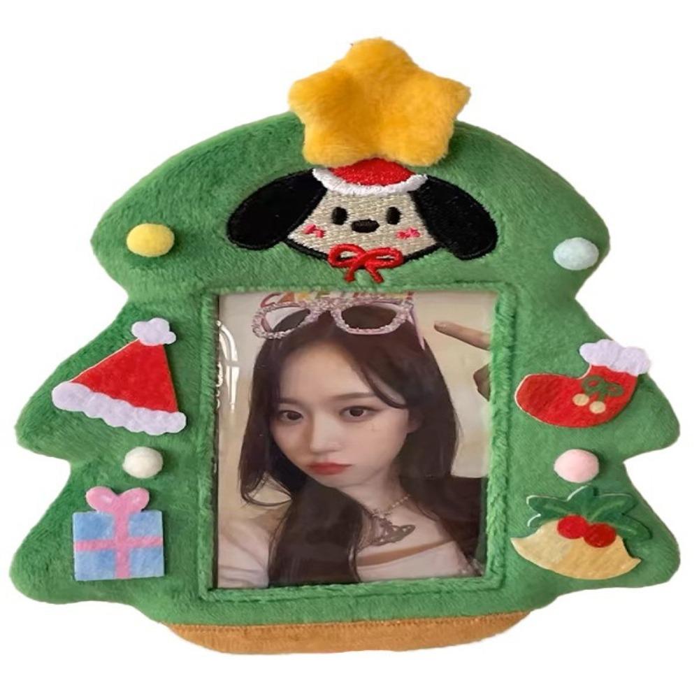 Christmas Tree Card Protective Sleeve Hamburger Puppy Bus Card Holder Cute ID Card Cover Student
