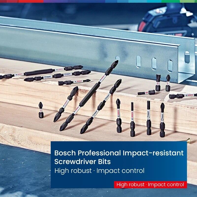 Bosch Profesionální rázové bity Tvrdé rázové šroubovací bity S2 Sada ocelových šroubovacích bitů pro elektrické nářadí Bosch GDR GDX
