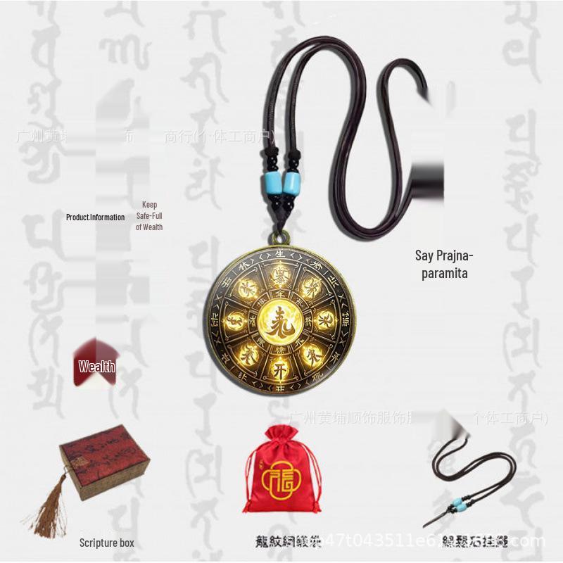 

40mm Single-Sided Time Gem Keychain Pendant Single Pendant