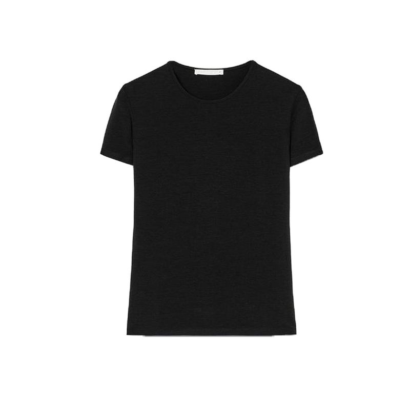 Women's Spring Clothing American Minimalist Casual Multi-Color Blended Silm Short-Sleeved T-shirt 0264216