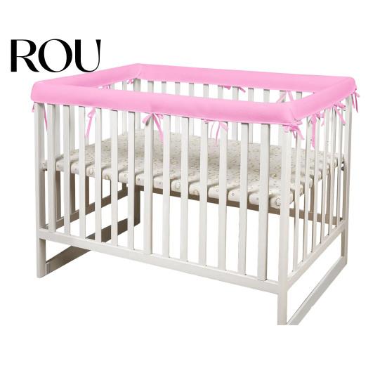 Copertura per Sbarre Lettino Dentizione Bambino 1 Set Copertura Traspirante in Rete per Culla, Morbido Protettore per Sbarre con Rivestimento Spesso Imbottito, Tappetino per Letti Toddler, Protezione Angoli Collisioni Cameretta