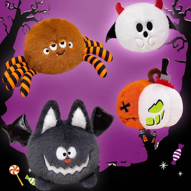 Pumpkin Spider Halloween Bat Plush Toy Stuffed Dolls Decorations Gifts Kids