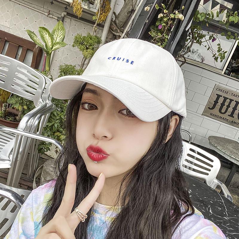 Youthful Letter White Embroidered Baseball Cap Timeless Cotton Design For Wear Everyday