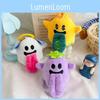 Cute Large Halloween Tongue Angel Ghost Plush Pendant For Kids And Teen Gifts