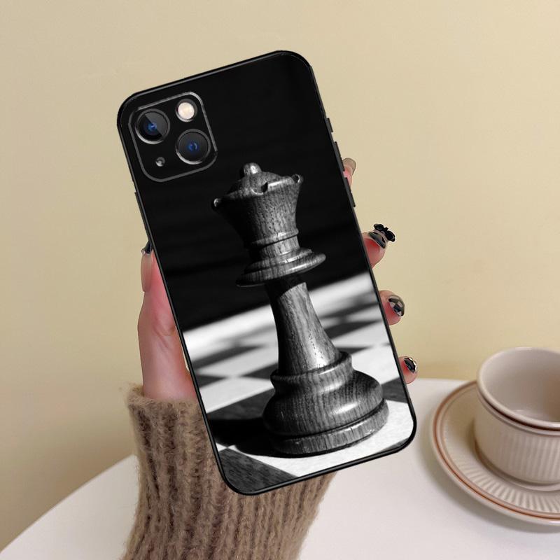 Chess Pieces Phone Case For iPhone 17 16 15 14 13 11 12 Pro Max Mini 15 16 Plus 16e 17 Air Cover Funda
