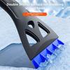 Extendable Ice Scraper Snow Brush 360-Degree Rotatable Brush Head Detachable Snow Removal Tool with Ergonomic Grip