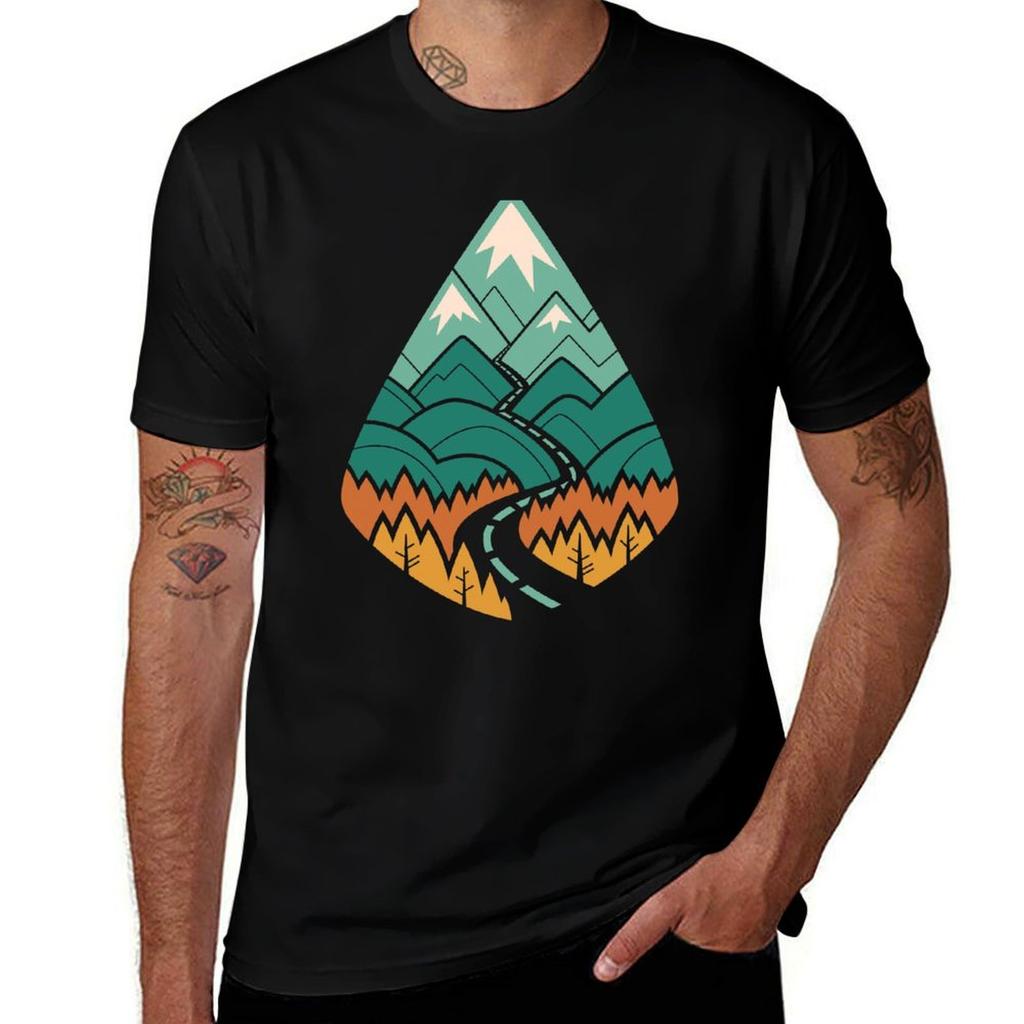 The Road Goes Ever On Summer Tshirt Classic Basic Casual Tshirt