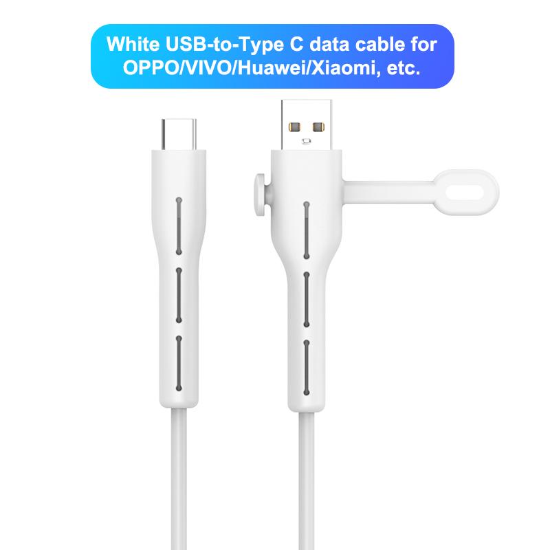 Charger Cable Protector USB To Type-C For OPPO/VIVO/Xiaomi Type-C To L Silicone Charger Cord Protector For 18/20W Charger Case