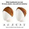 Women's Headband - Loose, Breathable, and Sweat-absorbent Elastic Headband, Suitable for Yoga, Fitness, and Running (Black)