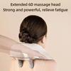 2025 New Wireless Neck & Back Massager Kneading Pillow for Shoulders Trapezius and Cervical Relief Portable Massage Shawl