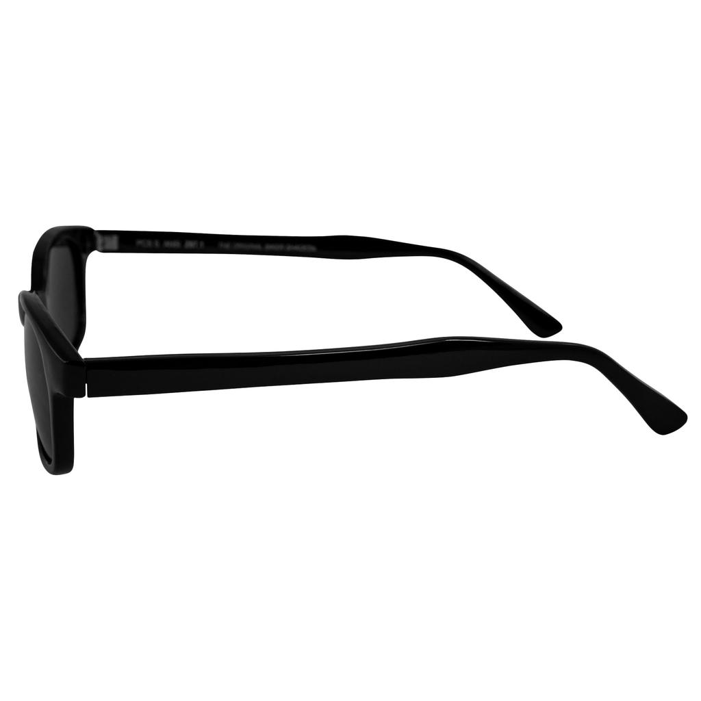 X-KD's Uni Adult Biker Sunglasses (Black/Smoke, One Size)
