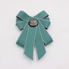 Crystal Bow Tie Rhinestone Ribbon Bow Brooch Fashion Neck Tie  For Men and Women
