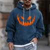 Sweat à capuche couleur citrouille d'Halloween pour hommes Vêtements Streetwear Tendance Festival Extérieur Personnalité Manteau à capuche Halloween Cosplay