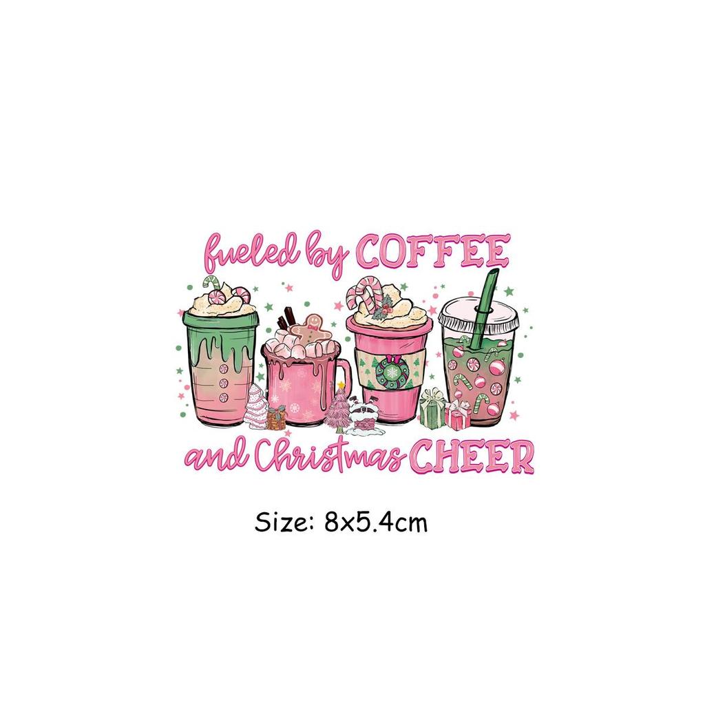 2023 Christmas Patch For Clothes Barbie Pink Clothes Stickers Diy Parches Ropa Heat Press Appliqued Iron On Heat Transfer Thermo